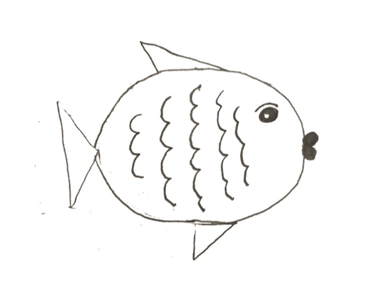 How to draw a fish